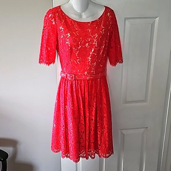 fitted lace wedding dress Fringe Hem Lace Dress main image 0